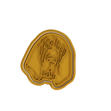 bloodhound dog cookie cutter home 3d print model - Mito3D