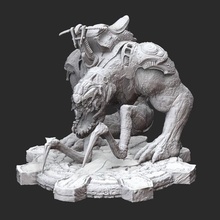bloodmount gears war 3d model stl file print game locust cog figure figurine miniature statue character 3d print model - Mito3D