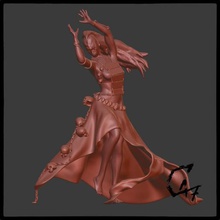 bloodwars - Kultisten Figur Kunst Menschen Vampir Schädel Kleid c47 die Büste 3d print model - Mito3D