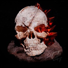bloodwars - za'gar art creatures vampire skull head figurine crystal c47 blender 3d print model - Mito3D