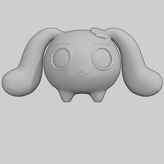 kanlı tavşan mumu Sanat Şirin kawai kawaii heykelcik kan 3d print model - Mito3D
