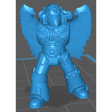 bloody marines firstborn forefront veteran sergeant winged jump pack dual plasma pistols game warhammer 40k blood angels space vanguard sanguinary guard games workshop 3d print model - Mito3D