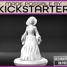 kanlı mary - masa üstü minyatür oyun lanet dnd dungeons dragons fantezi kadın insan efsane mini rpg oyuncak 3d print model - Mito3D