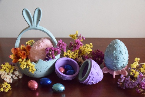 fioritura diletto Pasqua uovo ornamentale decorativo contenitore scatola filigrana fiore primavera decorazione easterxcults 3d print model - Mito3D