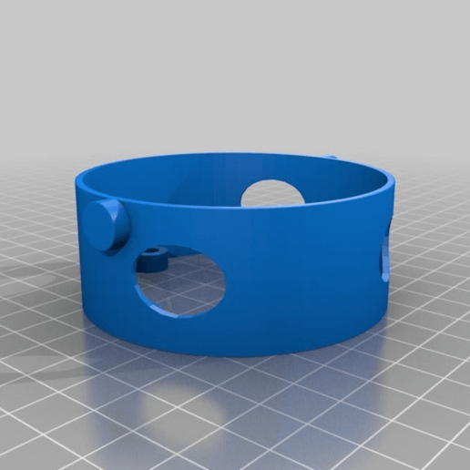soplador de la boquilla titular herramienta La impresión en 3d soporte herramientas jardinería ventilador conducto 3D print model - Mito3D