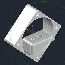 bltouch mount e3d titan aero volcano - ft5 tool e3d-titan folgertech 3d printer parts 3d print model - Mito3D