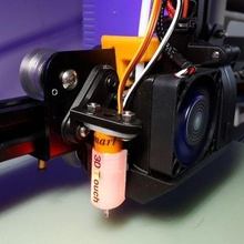 bltouch montar rojo ardilla compacto ventilador alojamiento ender 3 cr10 ender3 fanducto Investigacion 3d_printer_accessories 3d print model - Mito3D