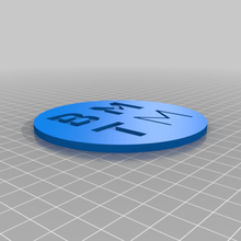 blu mar ten müzik logosu coaster sanat işaretleri logolar & bass davul on 3d print model - Mito3D
