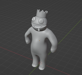 blue - rainbow friends character youtube 3d print model - Mito3D