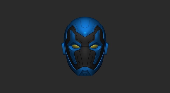 blue beetle dcu magnet pin helmet jaime reyes dc 3d print model - Mito3D