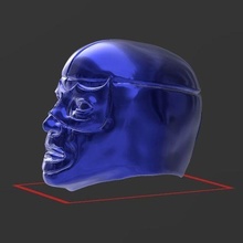 blue demon head game luchalibre wwe wcw aew wrestler fighter mexico mexican warrior leyend 3d print model - Mito3D