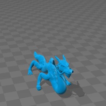 blue dragon home mini 3d print model - Mito3D