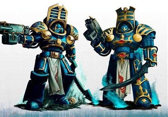 blue dusty chonky crusaders game chaos lord space marine w42k w40k grimdark dark crusader legion pestilence stinky wargame tabletop heresy 3d print model - Mito3D