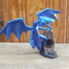 blue eyes white dragon yu gi oh a arte blueeyeswhitedragon yu-gi-oh blueeyes de olho azul-dragão yugioh dragão 3d print model - Mito3D