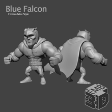 blue falcon eternia mini's style 80s action figure barbarian dungeons dragons fantasy figures greyskull he-man male masters universe miniature miniatures motu muscles toy vintage war hammer warhammer 40k mini 3d print model - Mito3D
