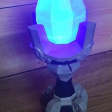 chama azul pedestal zelda hálito selvagem a arte nintendo mudar stand gadget breathofthewild botw acessório console jogo gamer gamming lâmpada hobby 3d print model - Mito3D