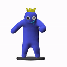 blue form rainbow friends roblox game games videogame 3d print model - Mito3D