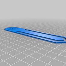 blue lab bookmark goodies organization 3d print model - Mito3D