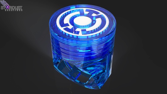 bleu lanterne bague LED lumière lampe poche Saint marcheur noir nuit espérer 3d print model - Mito3D