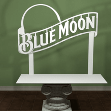blue moon di birra logo art segni loghi segno luna il bevanda blu ale 3d print model - Mito3D
