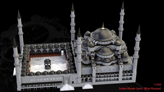 Blau Moschee 3d print model - Mito3D