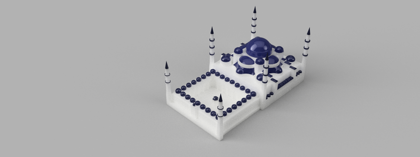 blue mosque blue mosque  3d print model - Mito3D