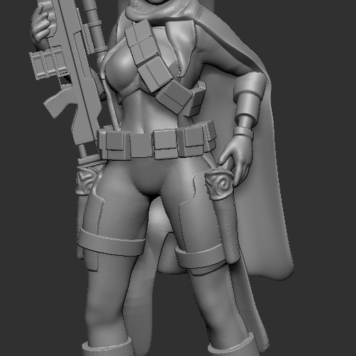 bleu révolutionnaire fusil Jeu étoile guerres légion twi 39 lek Twilek rebelle résistance femelle soldat espion scout république 3D print model - Mito3D