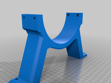 azul robótica 4 pulgada recinto soportes 3d impresión 3d print model - Mito3D