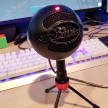 blue snowball mic - tappa di sostituzione articolare strumento blu palla neve microfono 3d print model - Mito3D