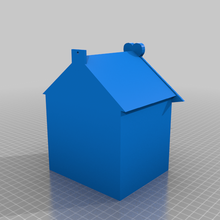 blue tit bird box birdbox birdhouse outdoor garden 3d print model - Mito3D