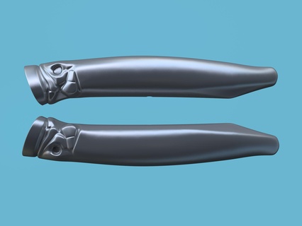 poisson bleu popper 120mm 30gr gt mer basse rayé travail prédateur leurre appât 3d print model - Mito3D