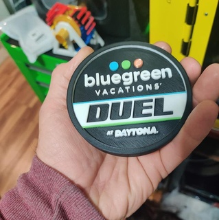 blu verde vacanze duello logo daytona 3d print model - Mito3D