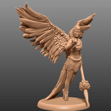 bluejay guardian - tabletop miniature game angel animal beauty critical role detail dnd dungeons dragons fantasy female gaming goddess mini model nature pathfinder resin rpg sculpture warhammer wing wings wingspan woman toy 3d print model - Mito3D