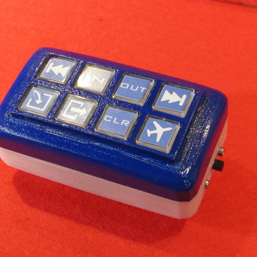 bluepad streamdeck Tastatur gadget 32u4 arduino Feder bluetooth 3D print model - Mito3D
