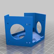azul Hotend ventilador suporte ferramenta bluerplus resfriamento noctua 40mm arvores vulcão 3d impressora extrusoras 3d print model - Mito3D