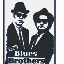 blues brothers wall hanging home sign 3d print model - Mito3D