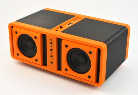 Bluetooth altavoz altoparlante audio música sonido jugar estéreo 3d print model - Mito3D
