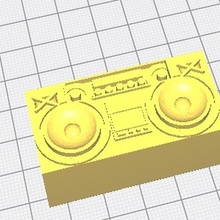 Bluetooth altoparlante +codice gadget corno offrire suono 3d print model - Mito3D
