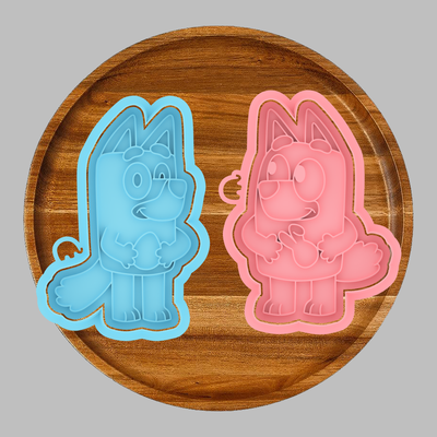 blu biscotto frese taglierina pascua cortadores de galleta 3d print model - Mito3D