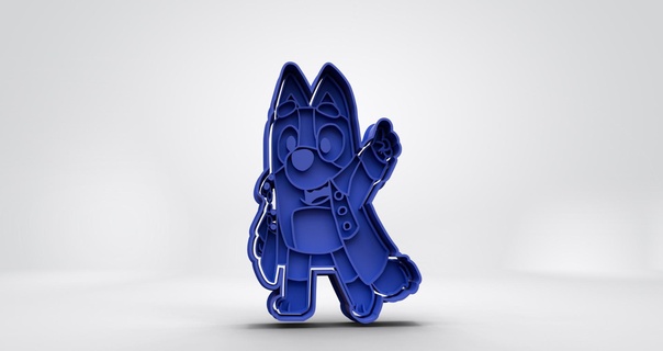 bluey party cookie cutter velocity 50mm layer 020mm nuzzle 04mm 3d print model - Mito3D