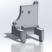 bmg aero radial fan support 3d print model - Mito3D