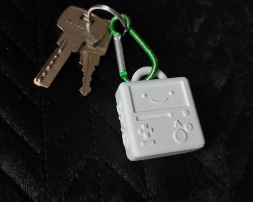 bmo adventure time keychain cartoon figurine toy key 3d print model - Mito3D