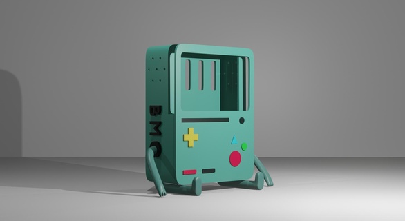 bmo nintendo switch stand enhanced support adventure time fans 3d printed merchandise gaming accessories nostalgic easy assembly customizable 3d print model - Mito3D