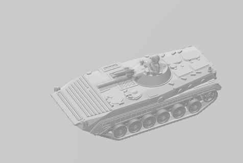bmp-1 6mm 1 285 commander military soviet tanks vehicles 3d print model - Mito3D
