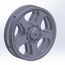 bmp-1 idler wheel scale model 1 72 bmp military 3d print model - Mito3D