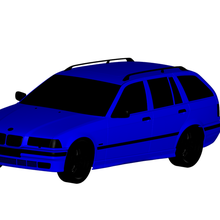 BMW 3 series 1990 3d print model - Mito3D