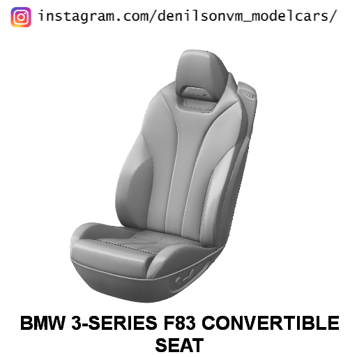BMW 3 series f83 çevrilebilir oturma yeri 1 24 ölçek araba Banco m3 3D print model - Mito3D
