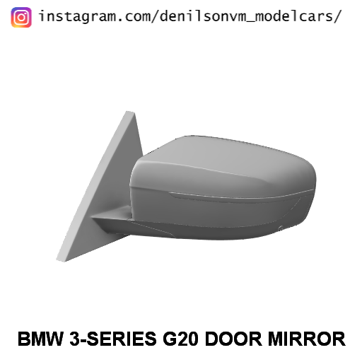 bmw 3-series g20 door mirror side 1 24 25 retrovisor 3D print model - Mito3D