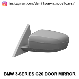 BMW 3 series g20 porta espelho 1 24 25 retrovisor 3d print model - Mito3D