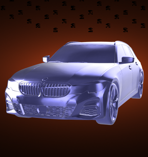 bmw 330i touring automobile car vehicle rally race sports derby 3d print model - Mito3D